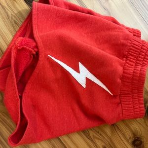 Aviator Nation red bolt shorts size small